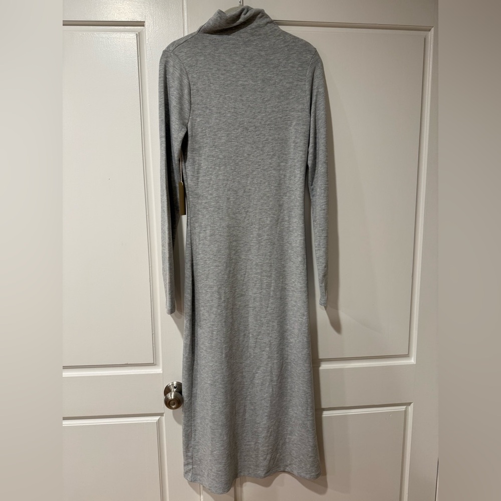 Wilfred Free Lounge Heather light Gray Long Sleeve Dress
